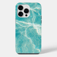Bright Aqua Yellow and White Phone Case for iPhone