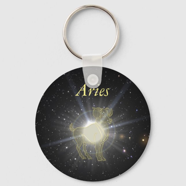 Bright Aries Key Ring (Front)