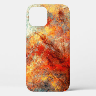 Bright artistic splashes. Abstract painting color  iPhone 12 Case