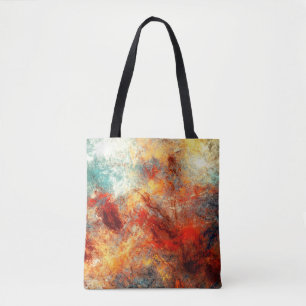 Bright artistic splashes. Abstract painting color Tote Bag