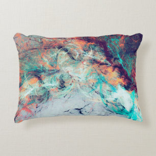 Bright artistic splashes. Abstract painting trendy Decorative Cushion