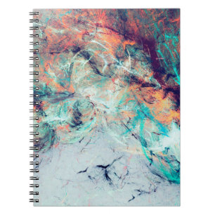 Bright artistic splashes. Abstract painting trendy Notebook