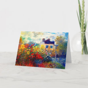 bright artists garden  card
