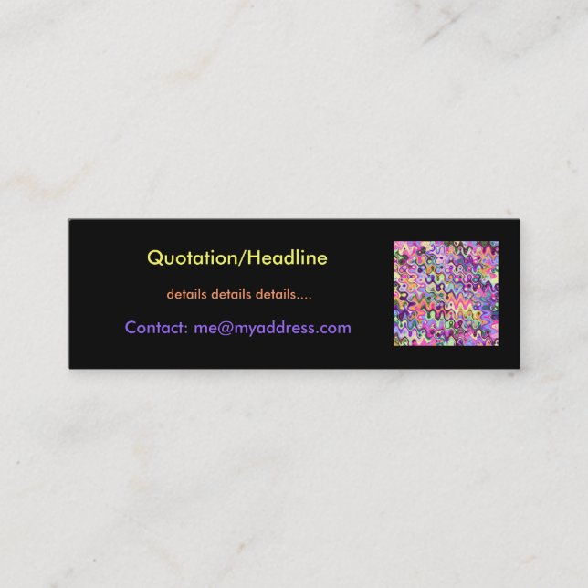 Bright Artists Skinny Profile Card (Front)