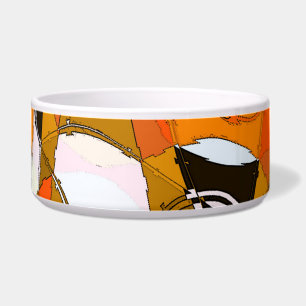 Bright autumn circles: abstract pattern.