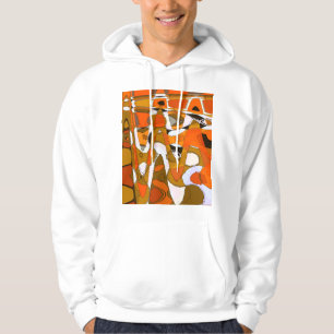 Bright autumn circles: abstract pattern. hoodie