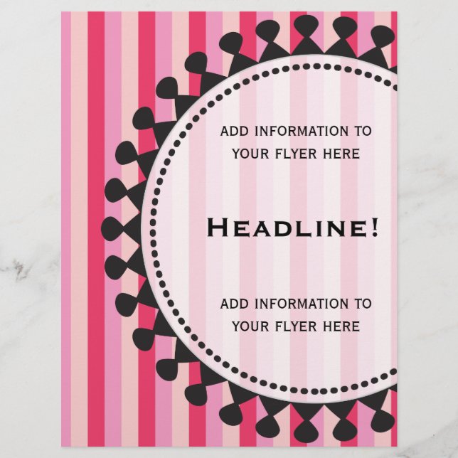 Bright Awnings Pink Flyer (Front)