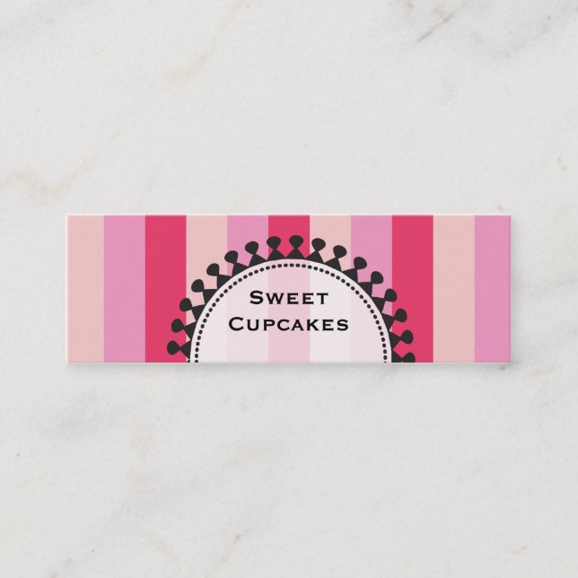 Bright Awnings Skinny Pink Business Cards (Front)