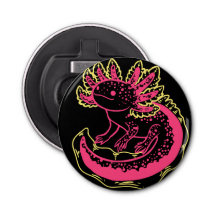 Bright Axolotl Bottle Opener
