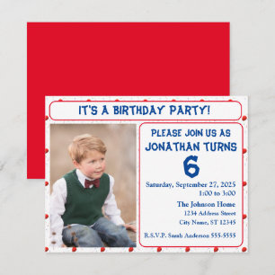 Bright Balloons & Confetti Birthday Invitation