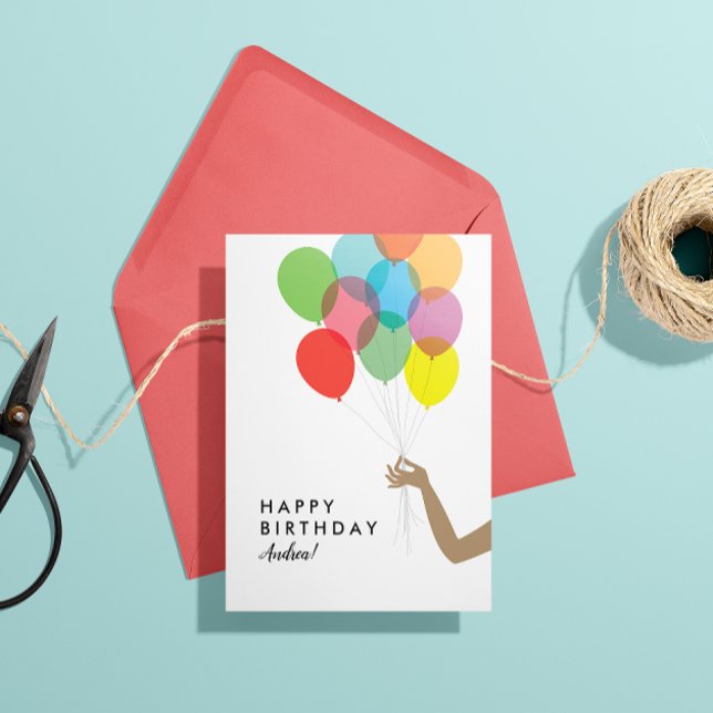 Bright Balloons Custom Happy Birthday Card (Creator Uploaded)