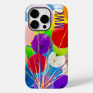 Bright Balloons Monogram Case-Mate iPhone C 14 Pro Case