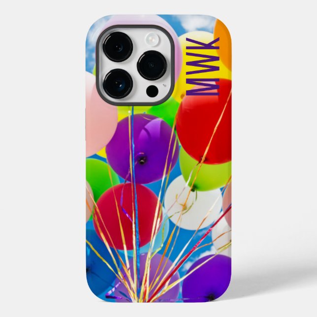 Bright Balloons Monogram Case-Mate iPhone C Case (Back)