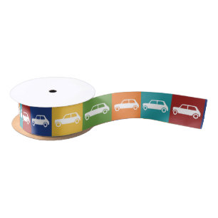 Bright Basics Checkerboard Mini Cooper Satin Ribbon