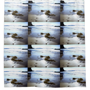 Bright Beach Shower Curtain