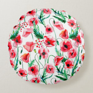 Bright beautiful wonderful summer autumn herbal fl round cushion