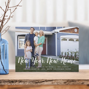 Bright Beginnings New Year New Home Photo Card