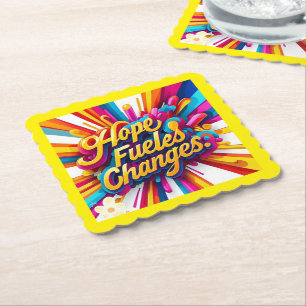 "Bright Beginnings" Paper Coaster