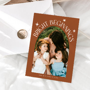 Bright Beginnings Terracotta Arch New Years Holiday Card