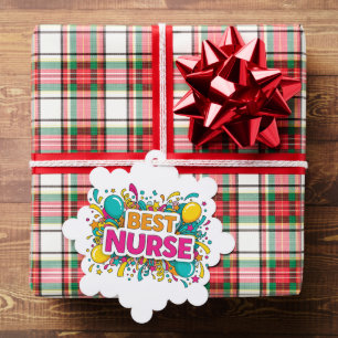 Bright Best Nurse Christmas Card