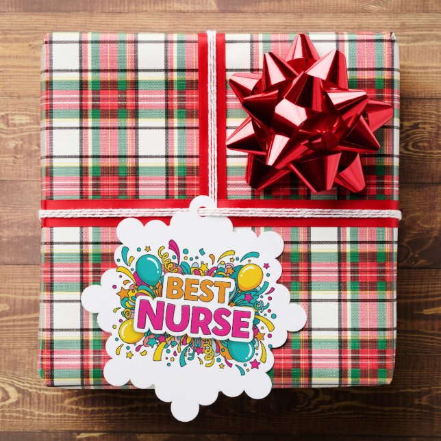 Bright Best Nurse Christmas Card (Insitu (Gift))