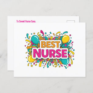 Bright Best Nurse Greeting Card