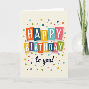 Bright Birthday Blocks Card