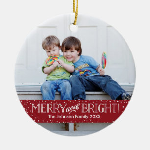 Bright Blizzard Photo Holiday Ornament