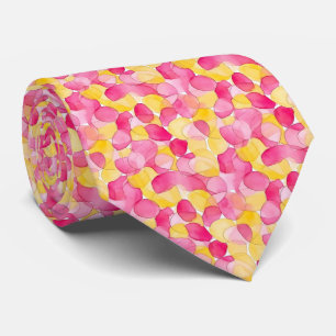 Bright Blobs “Pink Lemonade” Abstract Tie