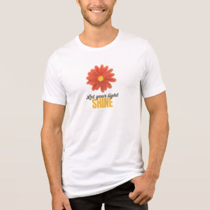 Bright Bloom – Uplifting Floral Quote Art Tri-Blend Shirt