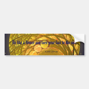 Bright Blossom Moon Bumper Sticker