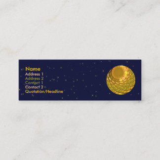 Bright Blossom Moon Mini Business Card