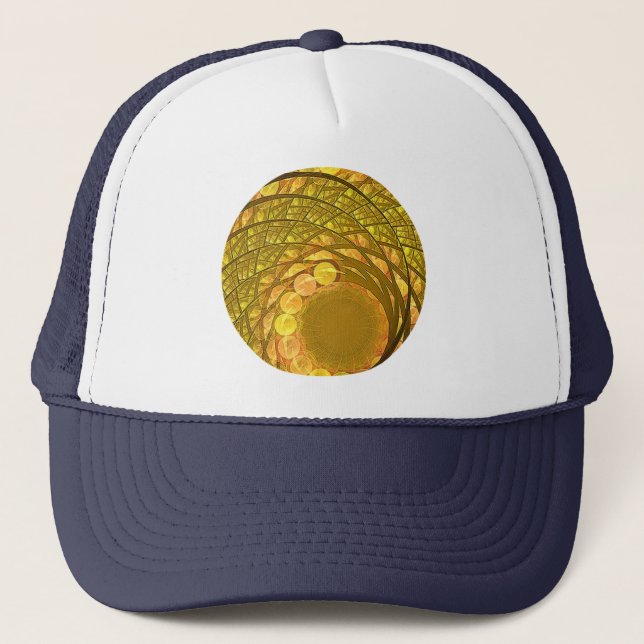 Bright Blossom Moon Trucker Hat (Front)