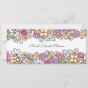 Bright Blossoms Custom Bridal Shower Invitation