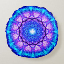Bright Blue and Purple Mandala