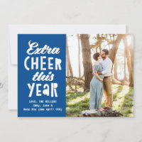 Bright Blue Extra Cheer This Year Baby