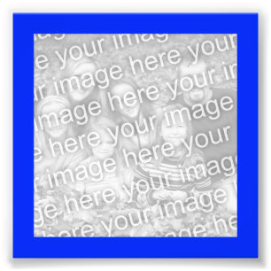 Bright Blue Frame Photo Print