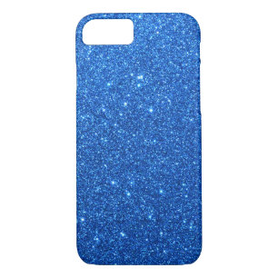 Bright Blue Glitter Sparkles iPhone 8/7 Case