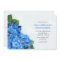 Bright Blue Hydrangea Rehearsal Dinner Invitation