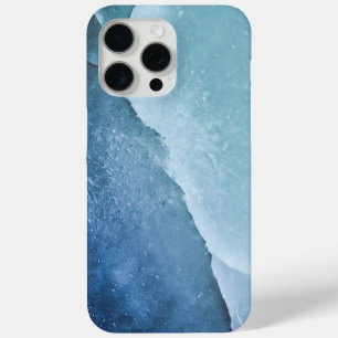 Bright Blue Ice surface iPhone 15 Pro Max Case