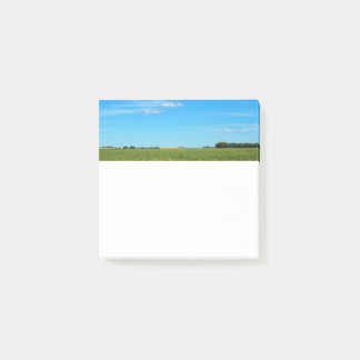 Bright Blue Prairie Sky Square Post-it Notes