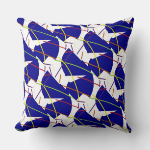 Bright blue, red, orange, purple & more Mod Pillow