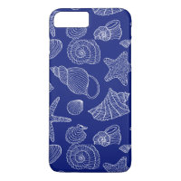 Bright Blue Shell Pattern