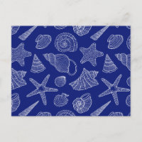 Bright Blue Shell Pattern