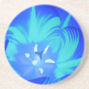 Bright Blue Tulip Coasters