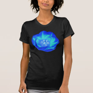 Bright Blue Tulip Ladies T Shirt