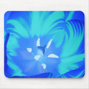 Bright Blue Tulip Mousepad