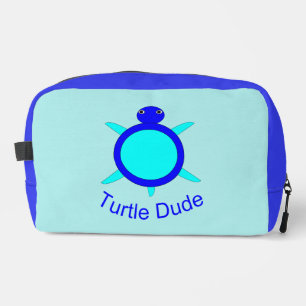 Bright Blue Turtle Dude Dopp Kit