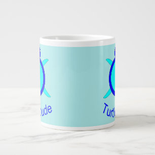 Bright Blue Turtle Dude Jumbo Mug