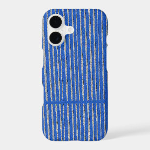 Bright Blue Unique Modern Stripe Pattern Cool